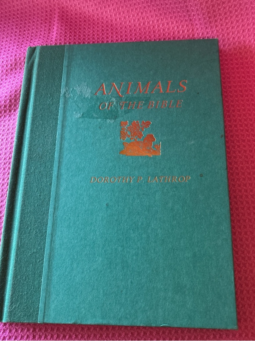 Dorothy P. Lathrop Teal Animal Illustration Cover - Pets Small Pets